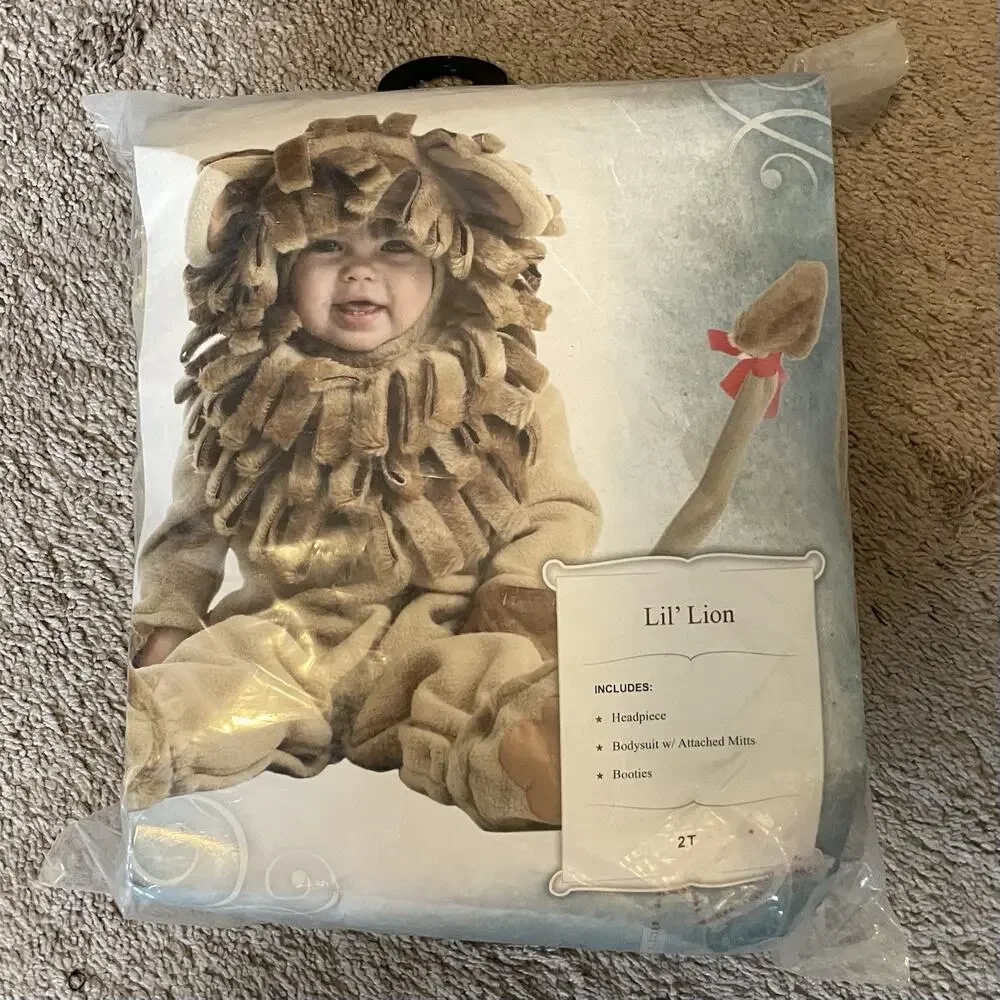 Deluxe Lil Lion Baby Toddler 2T Novelty Halloween Costume Dress Up Cosplay NWT